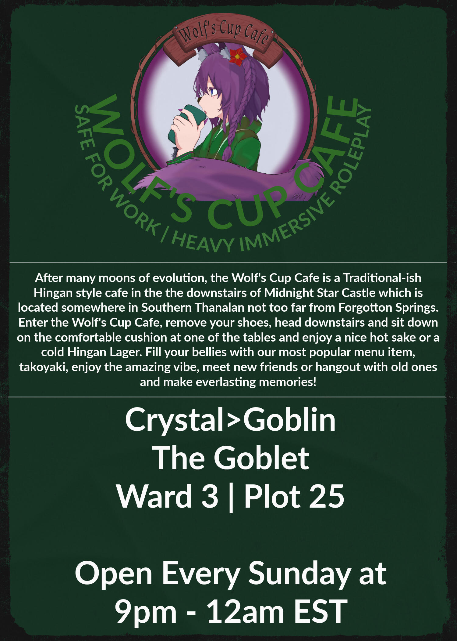 Wolf&#39;s Cup Title Page